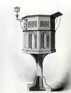 The pulpit in 1868 [Z50/86/62]